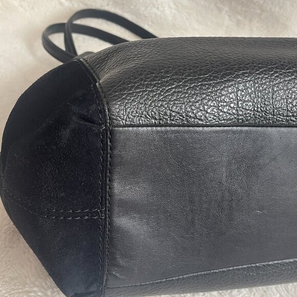 COACH Lexy Mixed Leather Suede Large Shoulder Bag - Picture 8 of 16